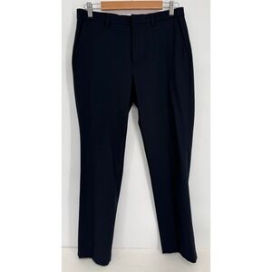 Calvin Klein Infinite Slim Fit Navy Blue Dress Pants Mens Sz 31x30 Flat Front